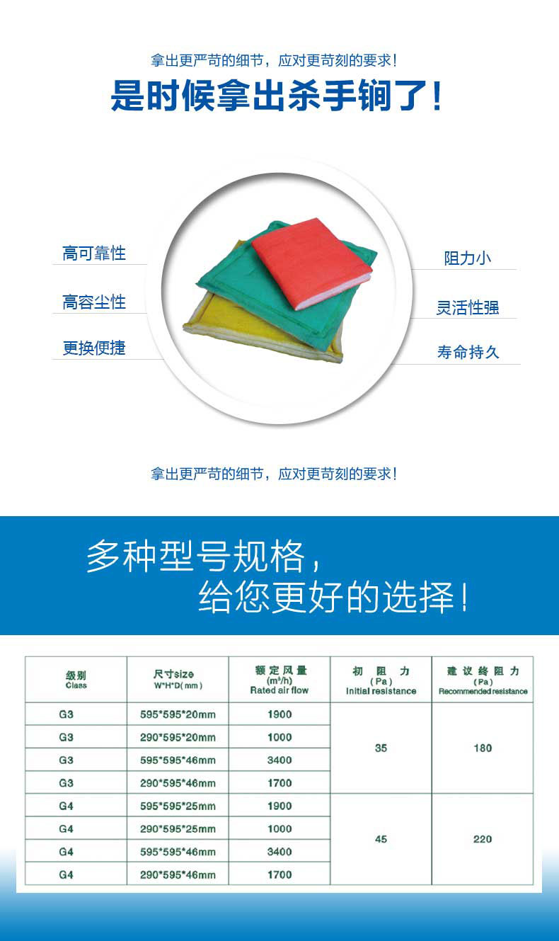 捷霖鐵絲過濾板擁有高可靠性、高容塵性、更換便捷、阻力小，壽命長等產(chǎn)品特色